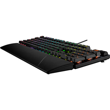 ASUS Republic of Gamers Strix Scope II Teclado Gaming Cableado RX Red Ergonomico con Reposamuñecas Desmontable