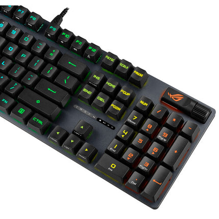 ASUS Republic of Gamers Strix Scope II Teclado Gaming Cableado RX Red Ergonomico con Reposamuñecas Desmontable