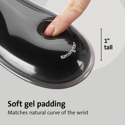 Kensington Duo Gel Alfombrilla Mouse y Reposamuñecas Teclado Negro Ergonomía Ventilación