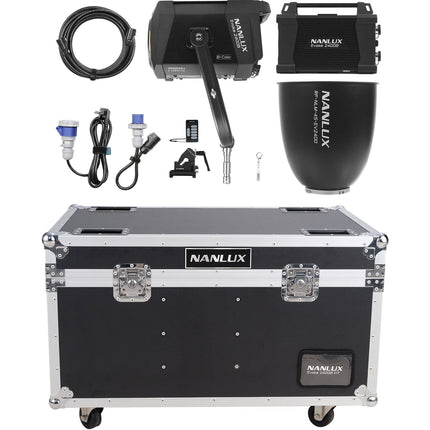Nanlux Evoke 2400B Kit Monolight LED Bicolor 2700-6500K con Flight Case