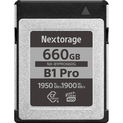 Nextorage NX-B1PRO Tarjeta de Memoria CFexpress Tipo B 660GB 1950MBs Leer 1900MBs Escribir