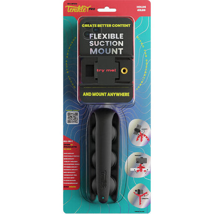 Tenikle Pro Soporte Flexible con Ventosa para Smartphones 42 lb Negro