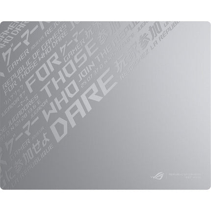 ASUS Republic of Gamers Moonstone Ace L Alfombrilla Gaming de Vidrio 19.7x15.7 Pulgadas Base Antideslizante