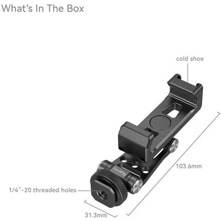SmallRig Dual Handheld Kit para iPhone 16 Pro Max con Soporte Metal y Montura Cold Shoe