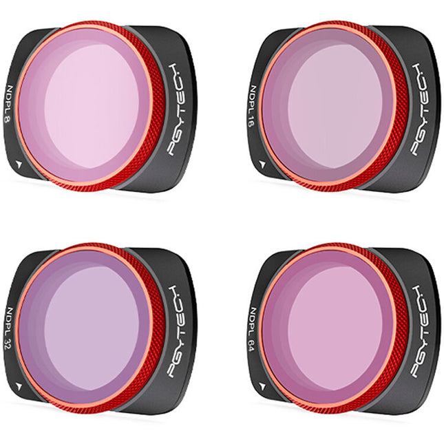 PGYTECH Juego de filtros ND PL para DJI Osmo Pocket 3 reducción 3 a 6 pasos vidrio óptico japonés