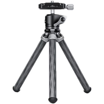 Leofoto MT-02C Trípode de Mesa Carbono 7.9" 11 lb con Cabezal LH-22 Negro