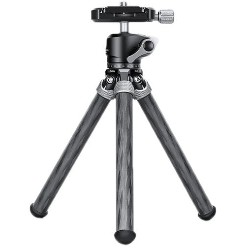 Leofoto MT-02C Trípode de Mesa Carbono 7.9" 11 lb con Cabezal LH-22 Negro