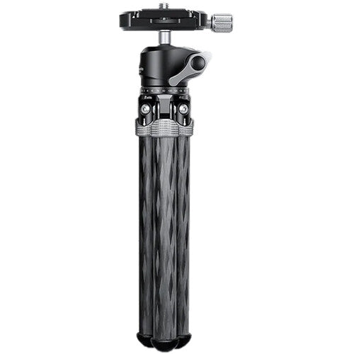 Leofoto MT-02C Trípode de Mesa Carbono 7.9" 11 lb con Cabezal LH-22 Negro