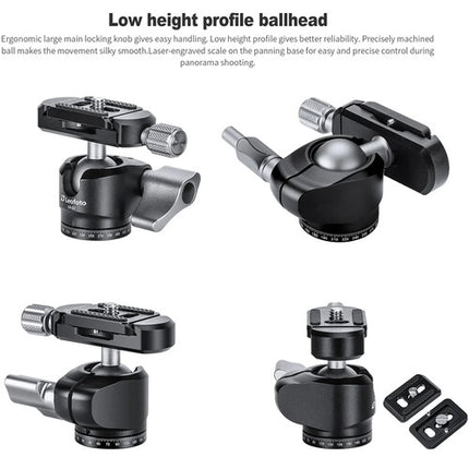 Leofoto MT-02C trípode de mesa carbono altura 3.3 a 7.9 pulgadas capacidad 11 lb