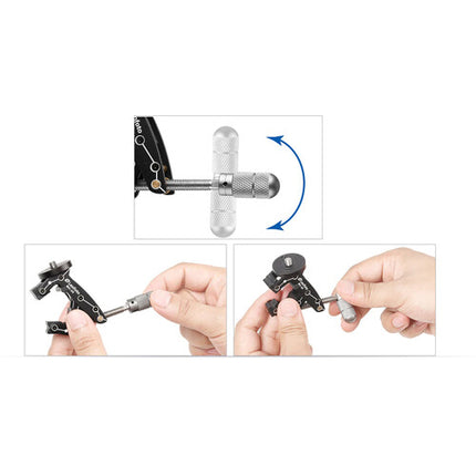Leofoto MC-30 Soporte Abrazadera para Teléfono Cámara 1.3" Diámetro 1/4"-20