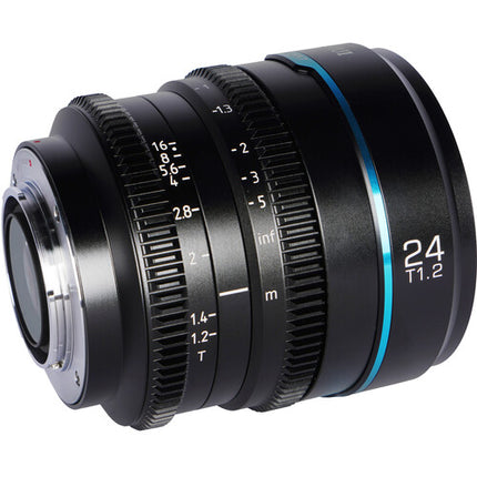 Sirui Night Walker 24mm T1.2 S35 Lente de Cine Apertura T1.2 Gran Angular 31mm Circulo de Imagen
