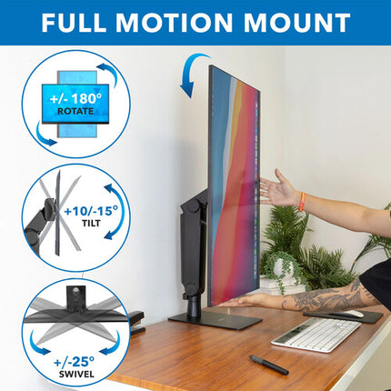 Mount-It! MI-2757 Soporte para Monitor 17 a 32 Pulgadas Ajustable en Altura y Giro