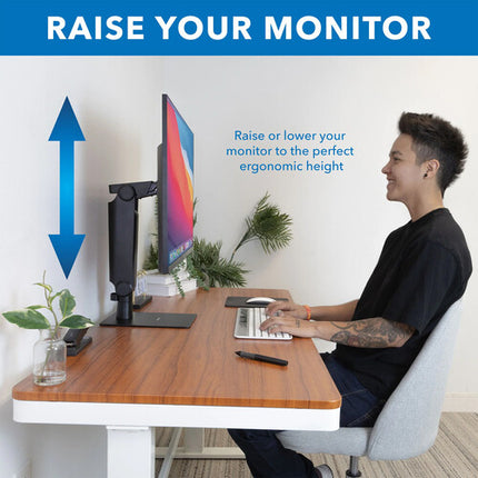 Mount-It! MI-2757 Soporte para Monitor 17 a 32 Pulgadas Ajustable en Altura y Giro