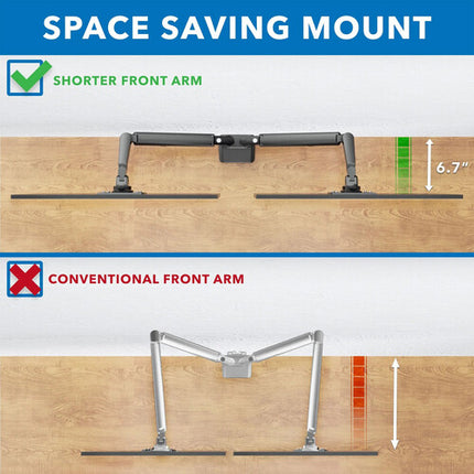 Mount-It! MI-4884B Soporte de Escritorio para Doble Monitor 17-32" 19.8 lb