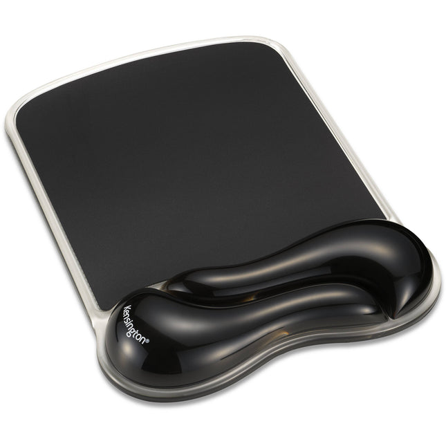 Kensington Duo Gel alfombrilla para ratón con reposamuñecas y ventilación negra