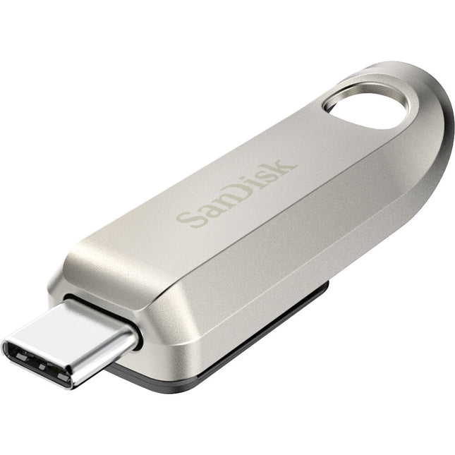 SanDisk 64GB Ultra Luxe USB-C 3.2 Gen 1 Memoria USB Retráctil Metal