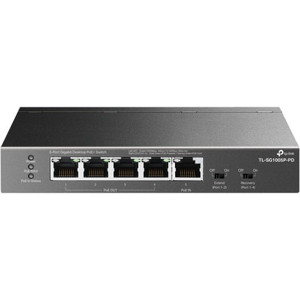 TP-Link TL-SG1005P-PD Conmutador 5 Puertos Gigabit 66W No Gestionado PoE+