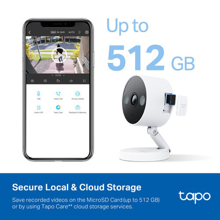 TP-Link Tapo C120 Cámara Wi-Fi Exterior 4MP 2560x1440 120° FOV