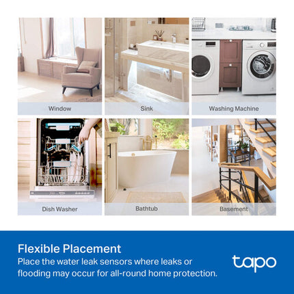TP-Link Tapo T300 Sensor Inteligente Fugas Agua IP67 Batería AAA
