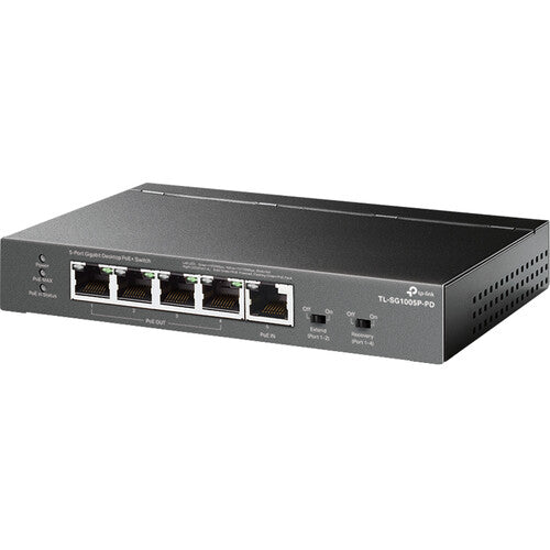 TP-Link TL-SG1005P-PD Conmutador 5 Puertos Gigabit 66W No Gestionado PoE+