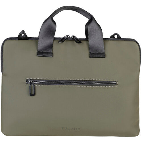 Tucano Gommo Bolsa Slim para Laptop 13-14" Verde Resistente al Clima Sistema Antideslizante