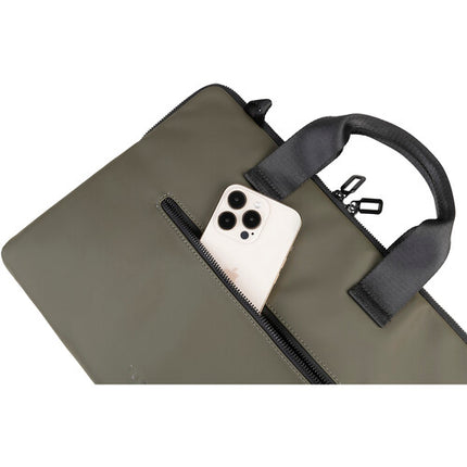 Tucano Gommo Bolsa Slim para Laptop 13-14" Verde Resistente al Clima Sistema Antideslizante
