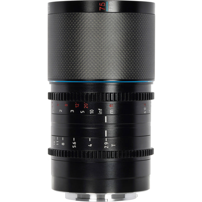 Sirui Saturn 75mm T2.9 Lente Anamórfica Full-Frame Carbono Leica L