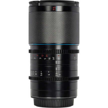 Sirui Saturn 75mm T2.9 Lente Anamórfica Carbono Full-Frame Canon RF