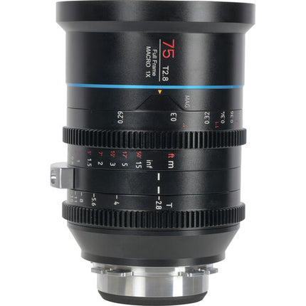 Sirui Jupiter 75mm T2.8 Lente Macro Cine Full-Frame Canon EF 13 Iris 92mm