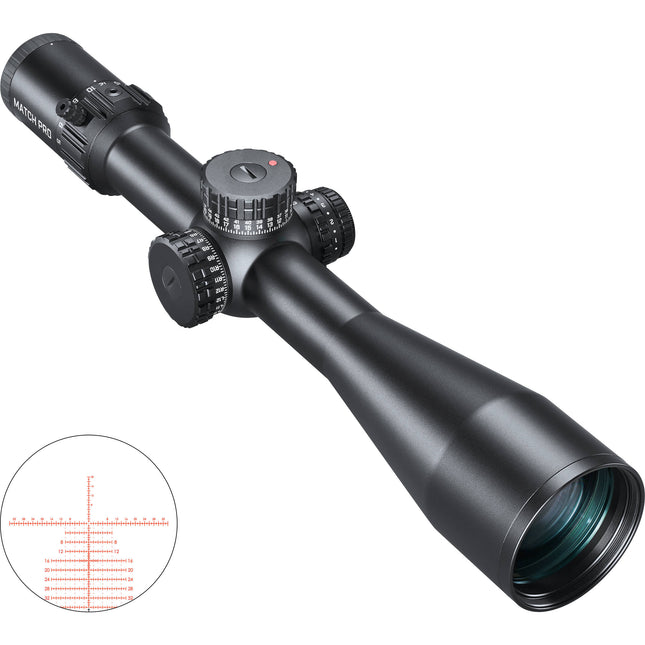 Bushnell 5-30x56 Match Pro ED Visor para rifle 34mm Tubo 2.5" Parasol