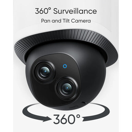 eufy Security E340 Cámara Dual con Floodlight 2000 Lúmenes y Pan-tilt 360°