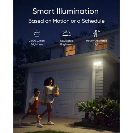 eufy Security E340 Cámara Dual con Floodlight 2000 Lúmenes y Pan-tilt 360°