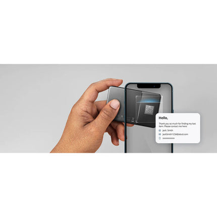 eufy Security SmartTrack Card localizador fino para iPhone Apple con alarma y clip metálico