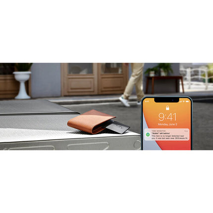 eufy Security SmartTrack Card localizador fino para iPhone Apple con alarma y clip metálico