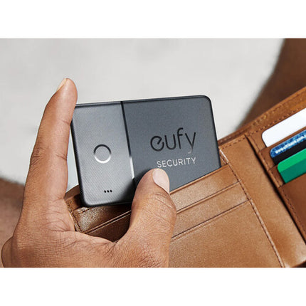 eufy Security SmartTrack Card localizador fino para iPhone Apple con alarma y clip metálico