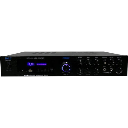 Pyle Home PDA8BU receptor de audio 5.1 Bluetooth lector SD USB