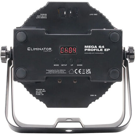 Eliminator Lighting Mega 64 Perfil Kit de Iluminación Wash 4 LEDs 25° Control Remoto