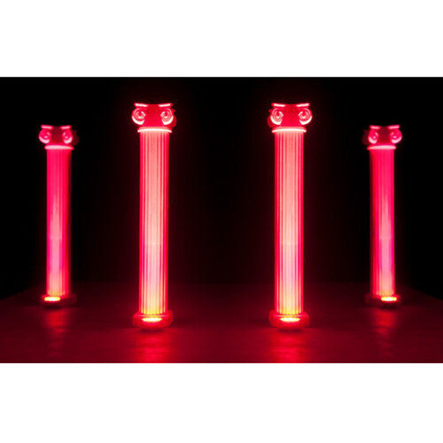 Eliminator Lighting Mega Flat Pak EP paquete con 4 Mega Par Profile EP LED y 3 cables DMX