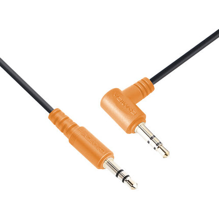 Comica Audio CVM-D-CPX Cable en Espiral 3.5mm TRS para Cámaras con Conexión en Ángulo Recto y Longitud 19.7"