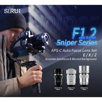 Sirui Sniper 33mm f/1.2 Lente Autofocus para Sony E con Estuche y Parasol