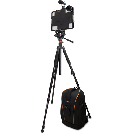Padcaster Starter Kit para iPad Pro 9.7 a 12.9 con Lente Gran Angular y Micrófono Mini