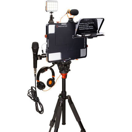 Padcaster Studio para Tablets Kit con Mini Micrófono y Tripié Profesional