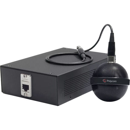 Poly Micrófono de Techo IP Negro Cobertura 360° Haz Direccional