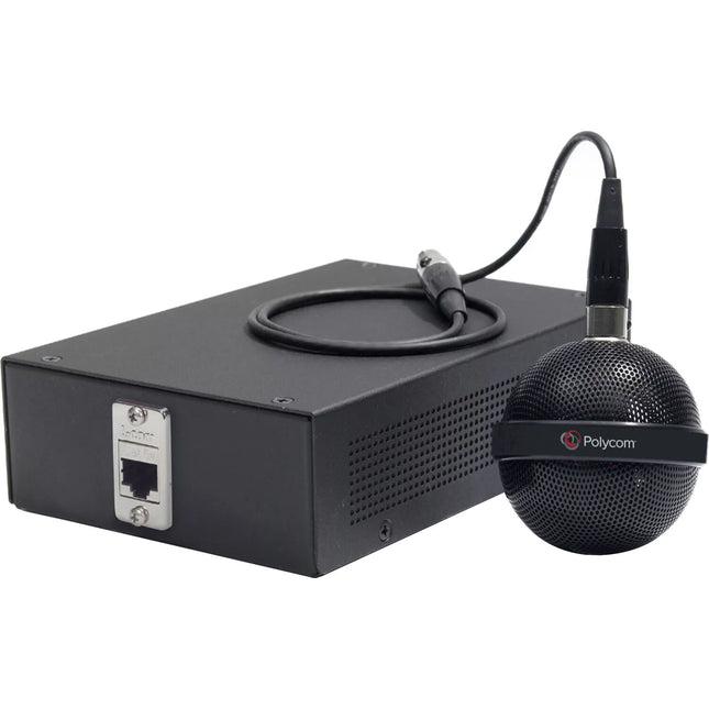 Poly Micrófono de Techo IP Negro Cobertura 360° Haz Direccional