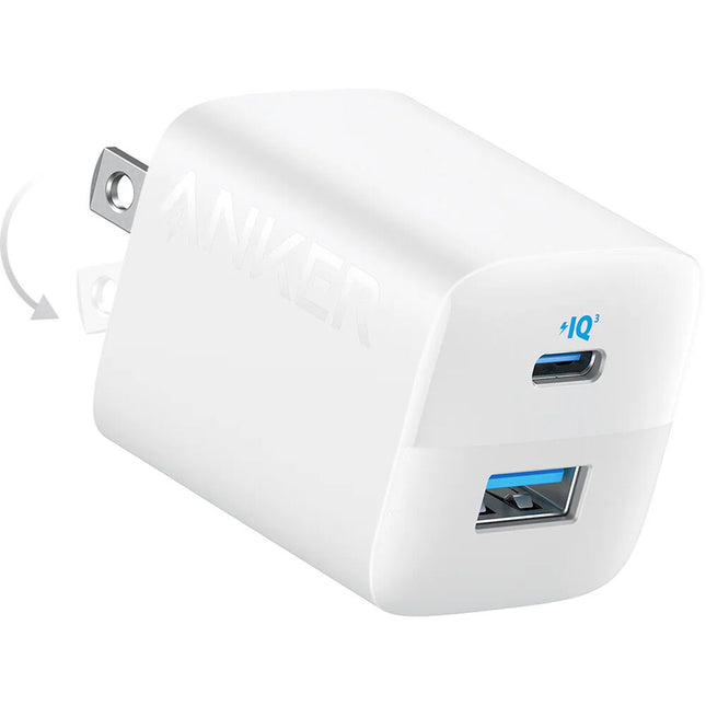 Anker 33W Cargador de Pared 2 Puertos USB-C PD y USB-A Seguro