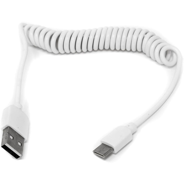 Ultimaxx Cable de Datos USB-C a USB-A en Espiral 12 a 36 Pulgadas 480 Mb/s