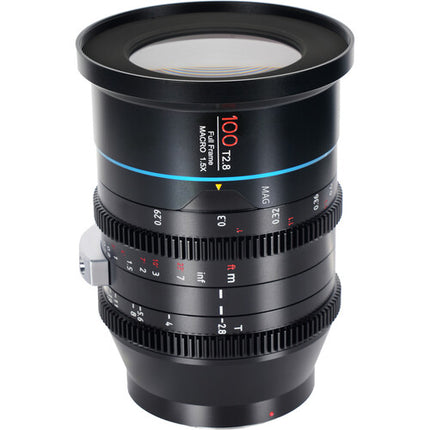 Sirui Jupiter 100mm T2.8 Lente Cine Full-Frame Macro 1.5 11.4" MDF 92mm filtro