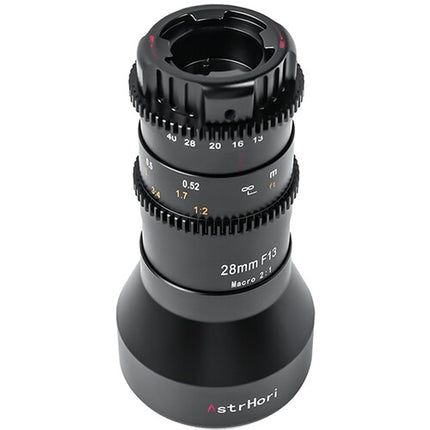 AstrHori 28mm f/13 Lente Macro sonda para FUJIFILM X con luz LED integrada USB-C