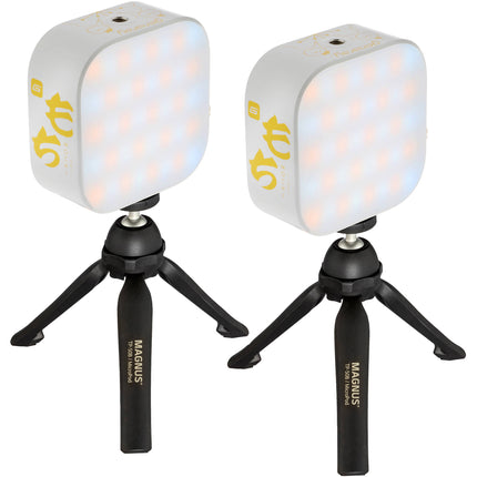 Genaray Mochi Panel de Luz RGB para Cámara Kit 2 Luces 5.6 Pulgadas 2500-9900K 96 Lux