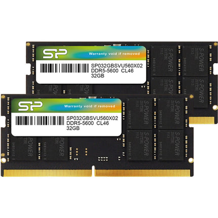 Silicon Power 64GB DDR5 5600 MHz SO-DIMM Memoria para Portátil 2x32GB